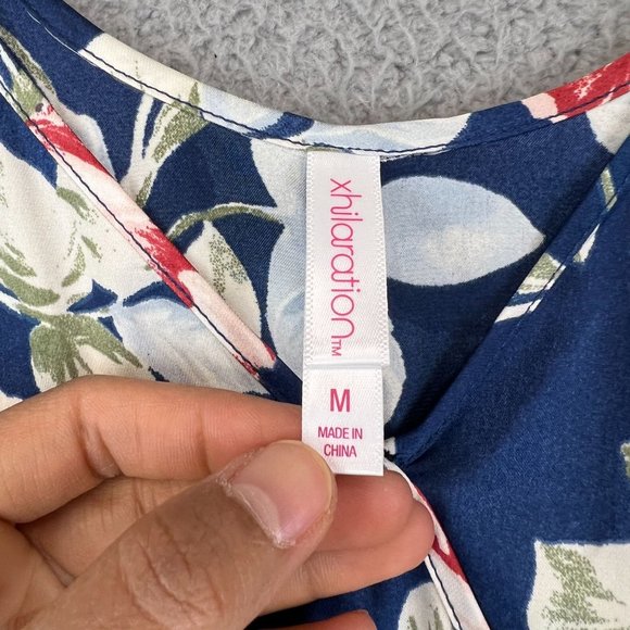 Xhilaration Maxi Strap Dress Womens M Floral - Picture 7 of 9